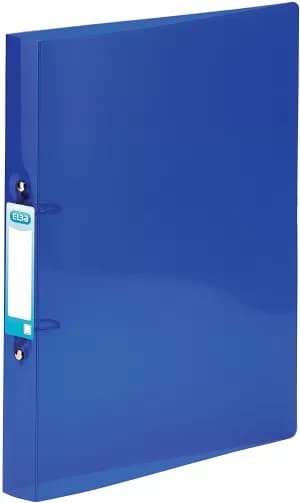 Original Elba Snap A4 Ring Binder Polypropylene 2 O Ring 25mm Blue Pack of 10