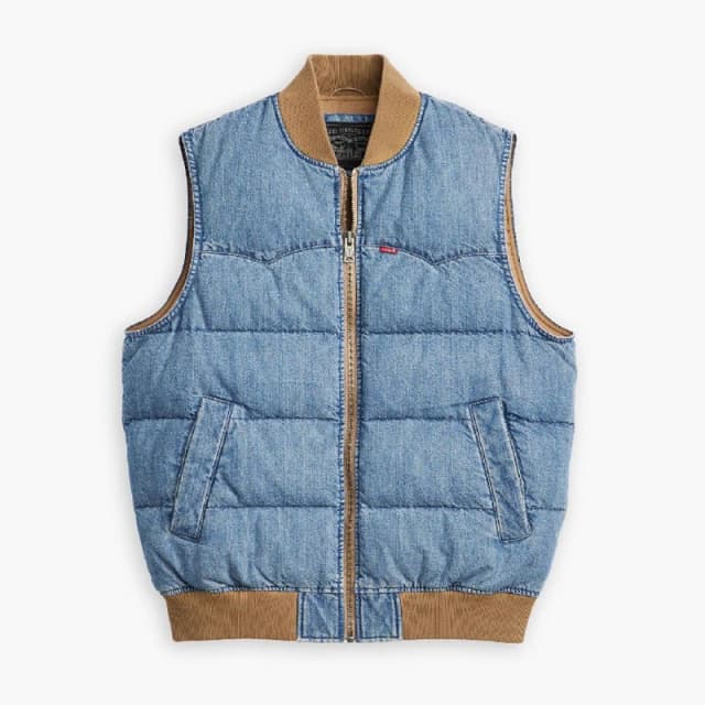 Levis Mens Western Puff Gilet Slightly Sdtrkd male S
