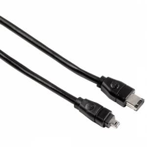 Hama FireWire Cable IEEE1394a 4 pin Plug 6 pin Plug 4.5 m