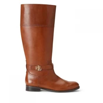 Lauren by Ralph Lauren Baylee Knee High Boots - Deep Saddle Tan