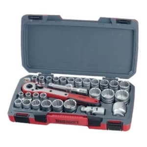 Teng T1230 1/2in MM/AF 30 Pieces Drive Socket Set