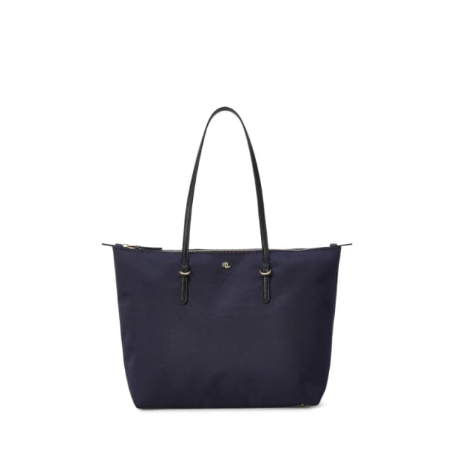 Lauren Ralph Lauren KEATON Medium Tote Bag Navy Blue Women ONE SIZE