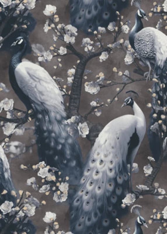 Erismann Opulent Peacock Embossed Vinyl