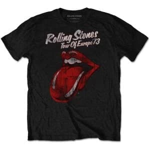The Rolling Stones - 73 Tour Mens Large T-Shirt - Black
