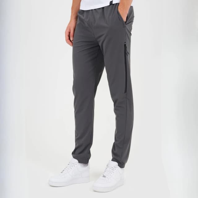 Brave Soul Brave Soul Men Straight Leg Elasticated Waist Trousers in Dark Grey Size: Medium Dark Grey M Male 5063487120772