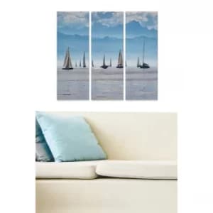 MDF3729599 Multicolor Decorative MDF Painting (3 Pieces)