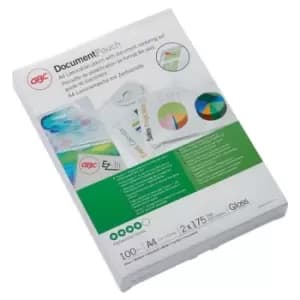GBC 3200724 A4 Gloss Document Pouch 175 Micron 100Pk