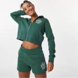 Slazenger Vintage Zip Through Hoodie - Green