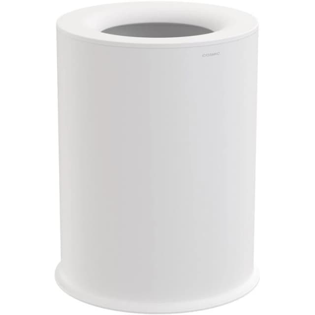 Cosmic Bathroom Bin 5L Bag Fixing White Stainless steel Geyser Collection White Unisex