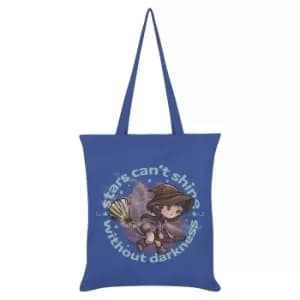 Grindstore Stars CanA't Shine Without Darkness Kooky Witch Tote Bag (One Size) (Cornflower Blue/Brown)