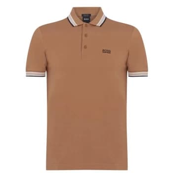 BOSS Paddy Polo Shirt - Med Brown 216
