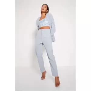 I Saw It First Blue Premium Tailored Tapered Trousers - Blue