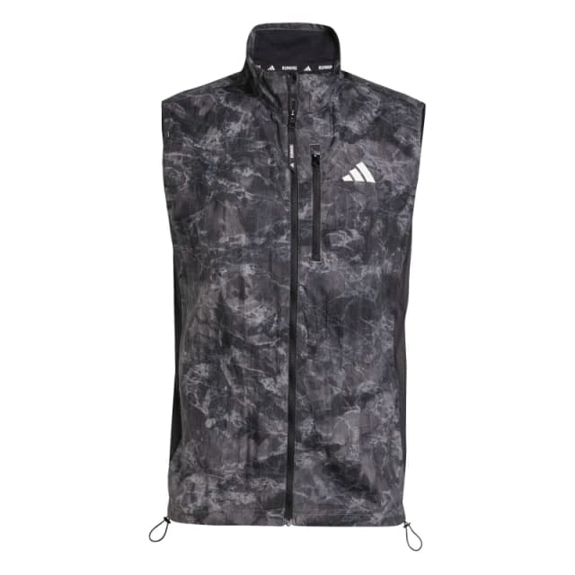 Sleeveless jacket adidas Own the Run Spray Dye Gris Male M