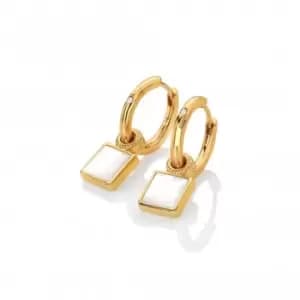 Calm Mother of Pearl Square Earrings DE714