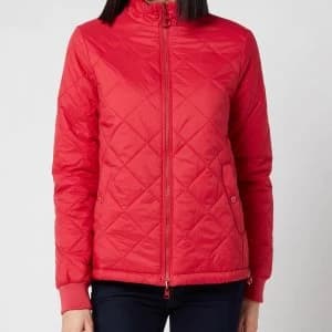 Barbour Womens Southport Quilt Jacket - Ocean Red/Blusher - UK 10