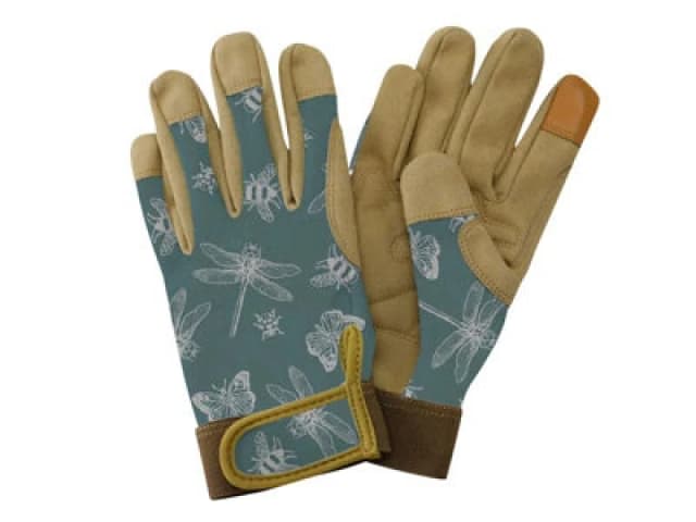 Kent & Stowe 70105256 Flutter Bugs Teal Premium Comfort Gloves - Ladies Small