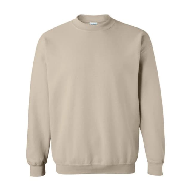 Gildan Womens Heavy Blend Crewneck Sweatshirt in Light Sand Size: Small Light Sand Female S
