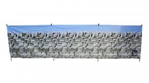 OLPRO Stone Wall 4 Pole Compact Windbreak Steel poles