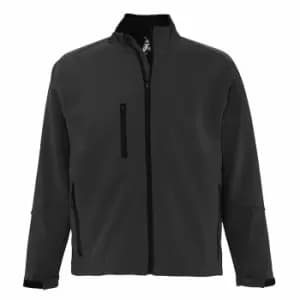 SOLS Mens Relax Soft Shell Jacket (Breathable, Windproof And Water Resistant) (M) (Charcoal)