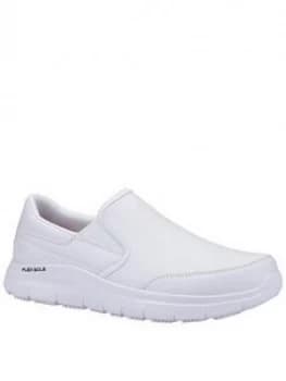 Skechers Bronwood Non-Slip Work Shoes - White