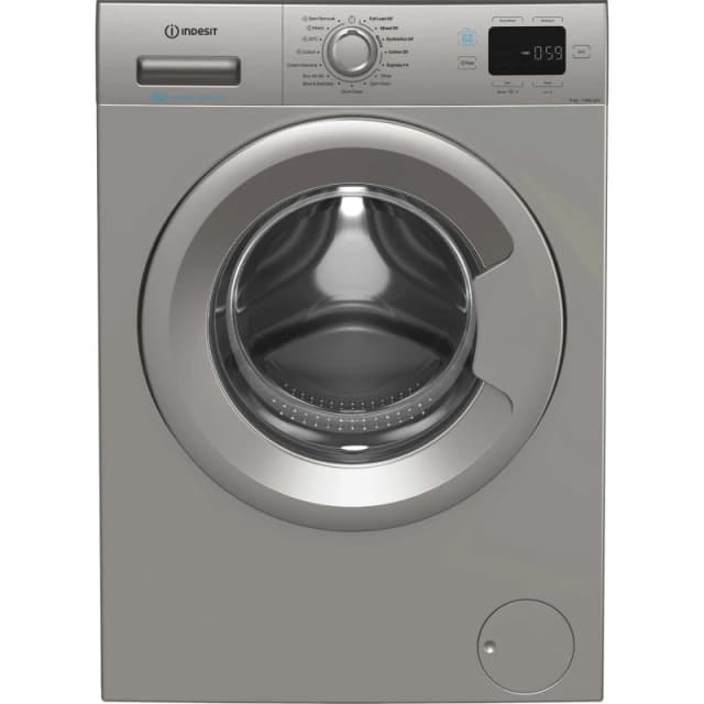 Indesit Push&Go 9KG 1400RPM Washing Machine - Silver IP946SPUSHGOUK Silver