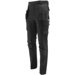 Mens Tech Stretch Work Trousers (30L) (Black) - Caterpillar