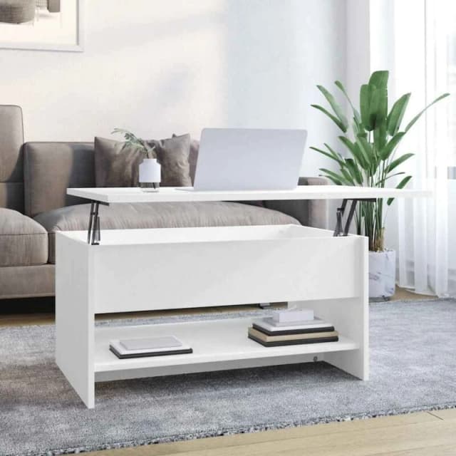 VIDAXL Coffee Table White 80x50x40cm Engineered Wood Vidaxl 8720286971000