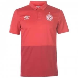 Umbro Shelbourne Polo Shirt Mens - Vermillion/Red