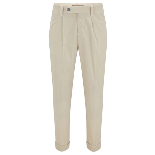 Hugo H-Perin Pleat Trousers White male 36R