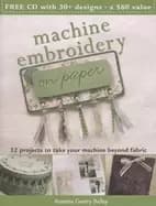 machine embroidery on paper