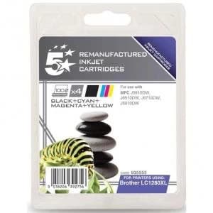 5 Star Office Brother LC1280XL Black and Tri Colour Ink Cartridge