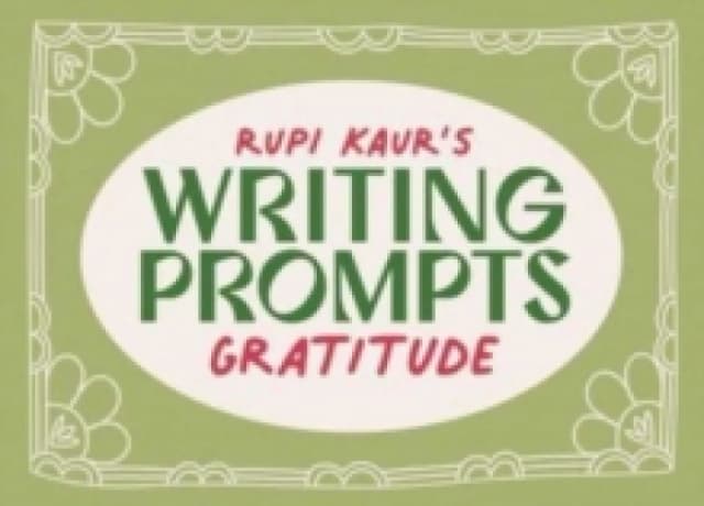 Rupi Kaur's Writing Prompts Gratitude Cards