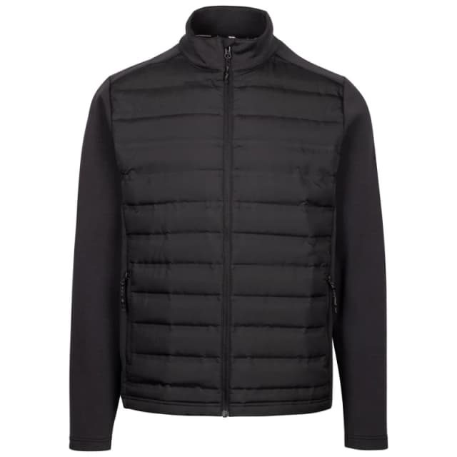 Trespass Trespass Men Orford Hybrid Padded Jacket in Black Size: 2X-large Black XXL Male 5063703030335