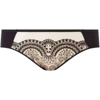 Maison Lejaby Tatoo embroided bikini breif - Black