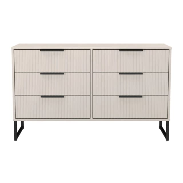Ready Assembled 2 U Menai 6 Drawer Midi Chest (Ready Assembled) in Taupe Size: Large Taupe Unisex Large