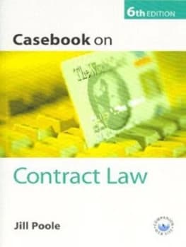 Casebook on Contract Law by Jill Poole and Jill Poole Book