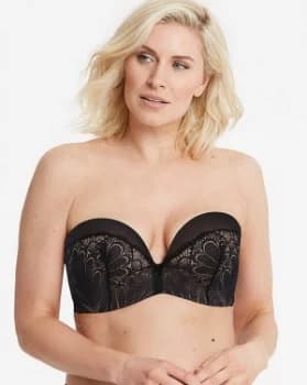 Wonderbra Glamour Lace Black Strapless