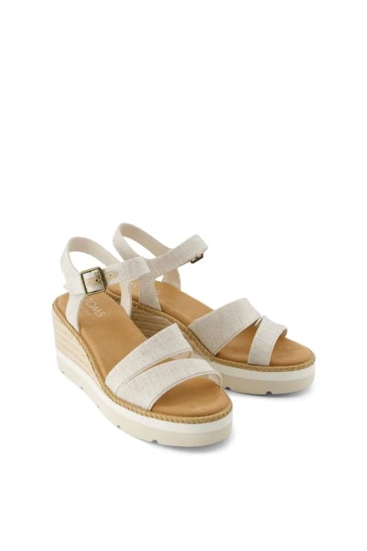 TOMS Womens Darya Sandal in Natural Size: 8 Natural Female 8