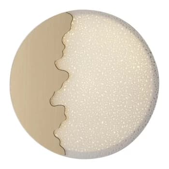 Fan Europe Chic - LED Round Flush Decorative Ceiling Lamp, White Gold, 4000K