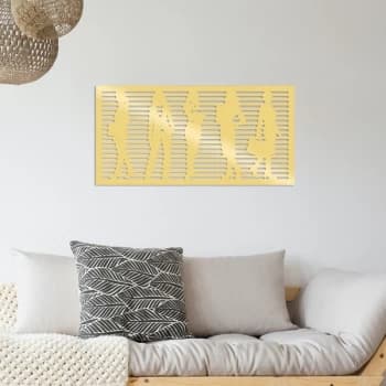 WorkWomen - Gold Gold Decorative Metal Wall Accessory