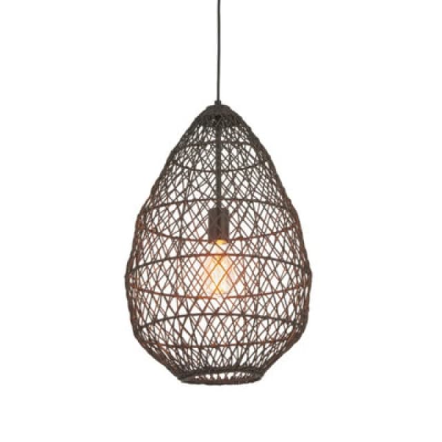 Luxia Luxia Luna Rattan Ceiling Pendant Light - Black