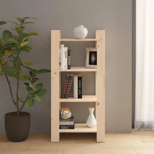 VIDAXL Book Cabinet/Room Divider 60x35x125cm Solid Wood Vidaxl 8720286905227