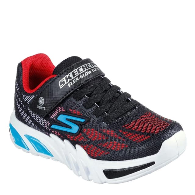 Skechers Flex-Glow Child Boys Trainers - Black C10