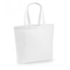 Westford Mill Premium Cotton Maxi Tote Bag (One Size) (White)