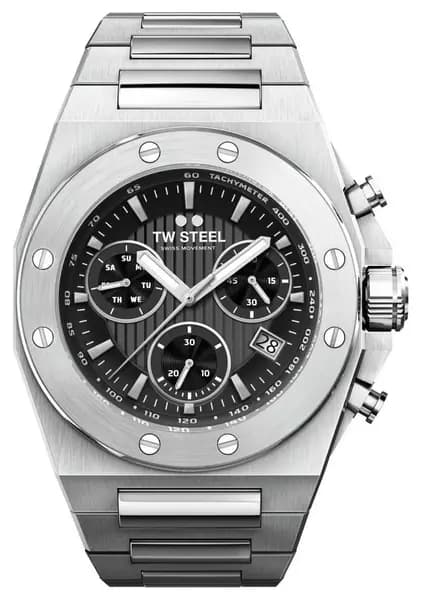 TW Steel CE4080 Mens CEO Tech Black Dial Stainless Watch