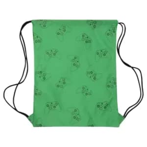 Xbox Girls Controller Drawstring Bag (One Size) (Forest Green/Black)