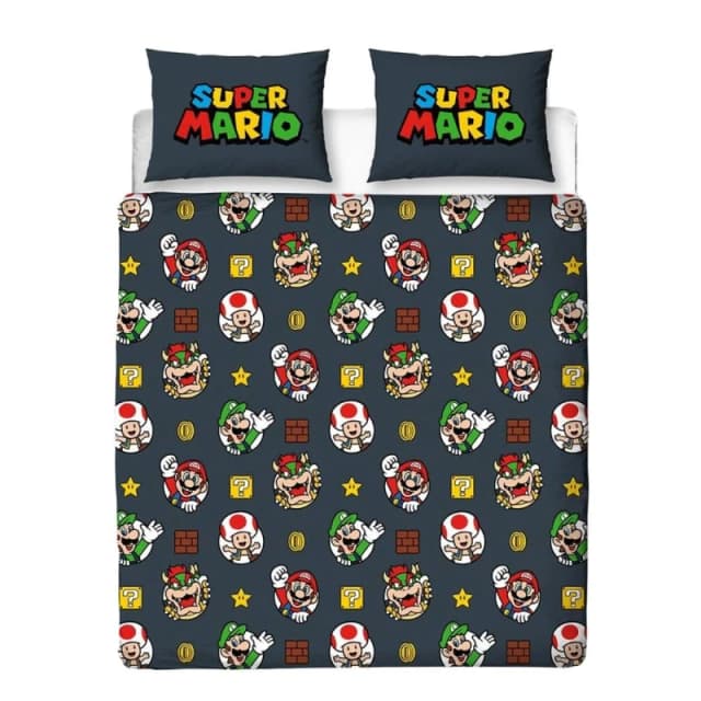 Super Mario Double Duvet Set Multicolor Unisex Double