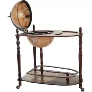 Bar Globe Drinks Cabinet Wine Container Minibar Storage Trolley Table - Homcom