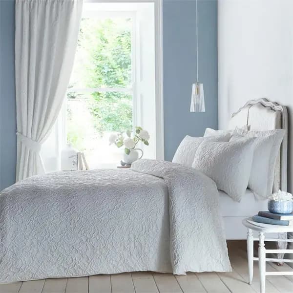 Appletree Collier Jacquard Duvet Cover Set Duvet Cover Sets Double White 38543601030