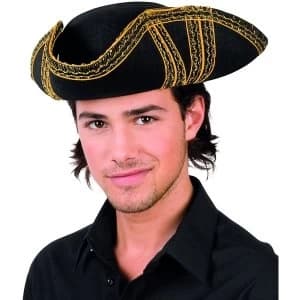 Pointed Pirate Hat (Black)